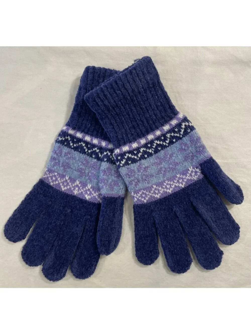 Women's Berkshire Fashions Beanie & Gloves Purple One Size